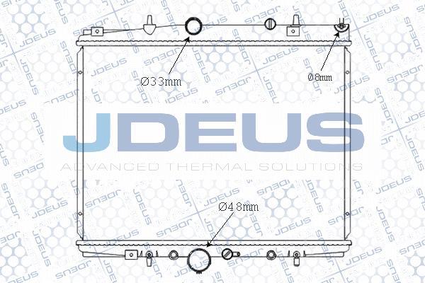 Jdeus M-0210030 - Радіатор, охолодження двигуна autozip.com.ua