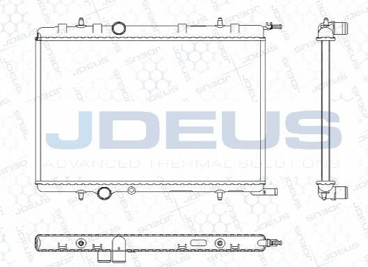 Jdeus M-0210341 - Радіатор, охолодження двигуна autozip.com.ua