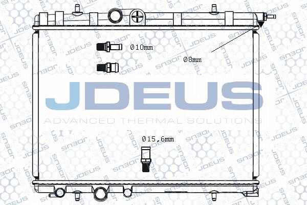 Jdeus M-0210360 - Радіатор, охолодження двигуна autozip.com.ua