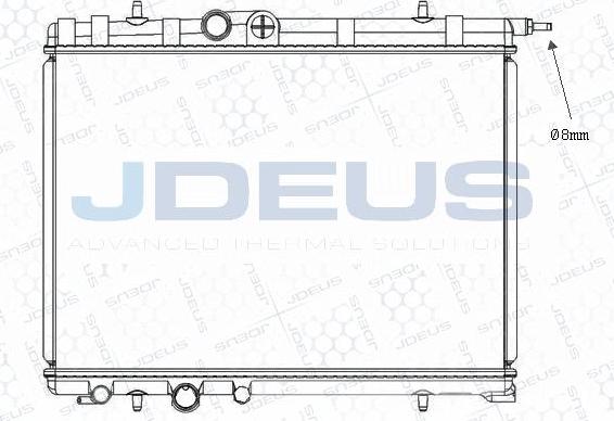 Jdeus M-0210310 - Радіатор, охолодження двигуна autozip.com.ua