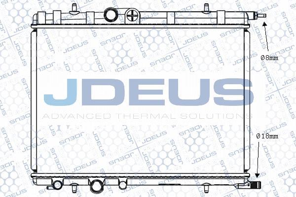 Jdeus M-0210331 - Радіатор, охолодження двигуна autozip.com.ua