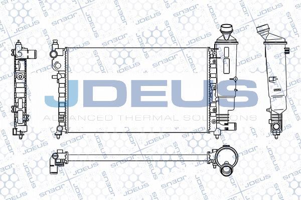 Jdeus M-0210290 - Радіатор, охолодження двигуна autozip.com.ua