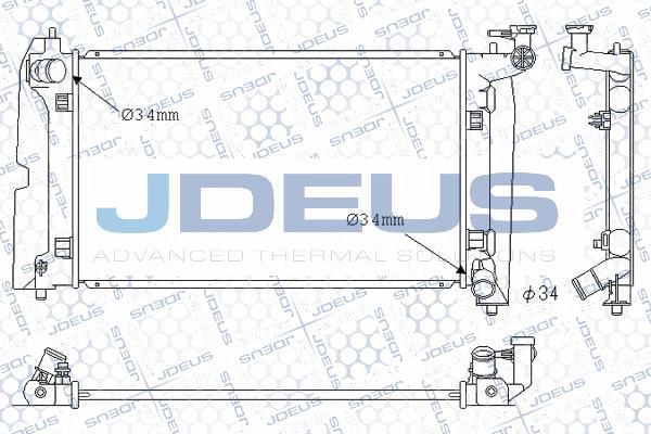 Jdeus M-0280090 - Радіатор, охолодження двигуна autozip.com.ua