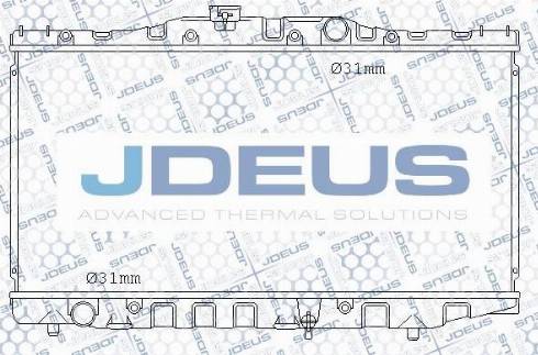 Jdeus M-0280040 - Радіатор, охолодження двигуна autozip.com.ua