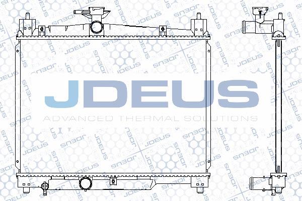 Jdeus M-0280070 - Радіатор, охолодження двигуна autozip.com.ua