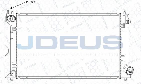 Jdeus M-0280150 - Радіатор, охолодження двигуна autozip.com.ua