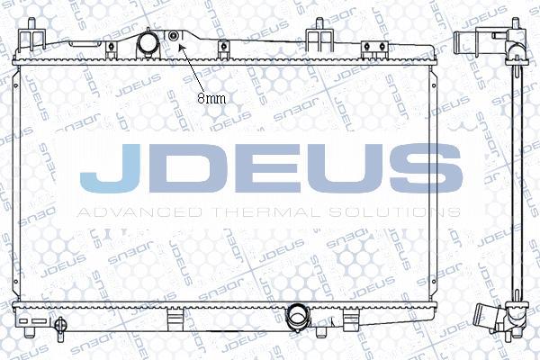 Jdeus M-0280160 - Радіатор, охолодження двигуна autozip.com.ua