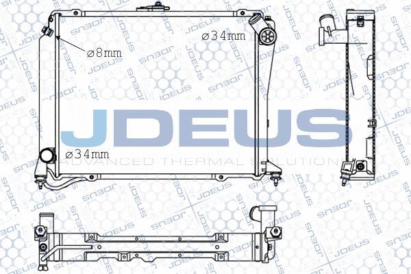 Jdeus M-0280340 - Радіатор, охолодження двигуна autozip.com.ua