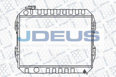 Jdeus M-0281090 - Радіатор, охолодження двигуна autozip.com.ua