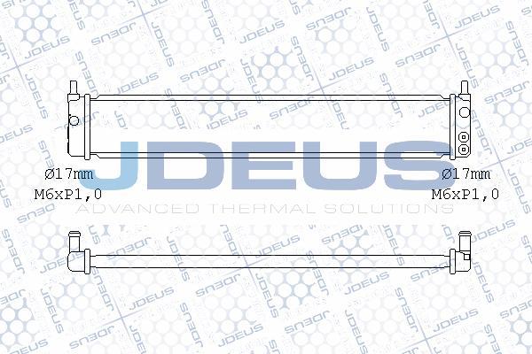 Jdeus M-028101X - Радіатор, охолодження двигуна autozip.com.ua