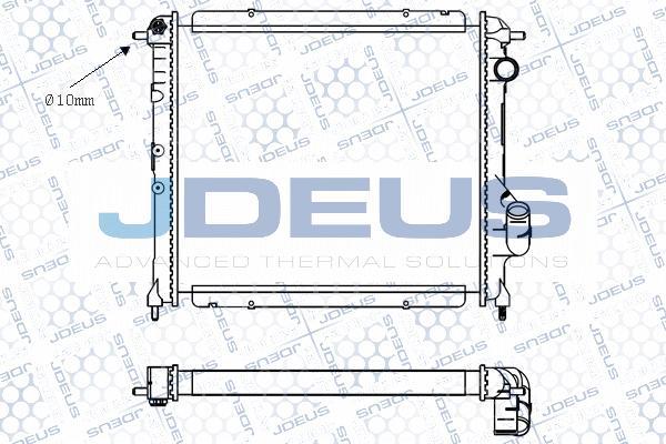 Jdeus M-0230491 - Радіатор, охолодження двигуна autozip.com.ua