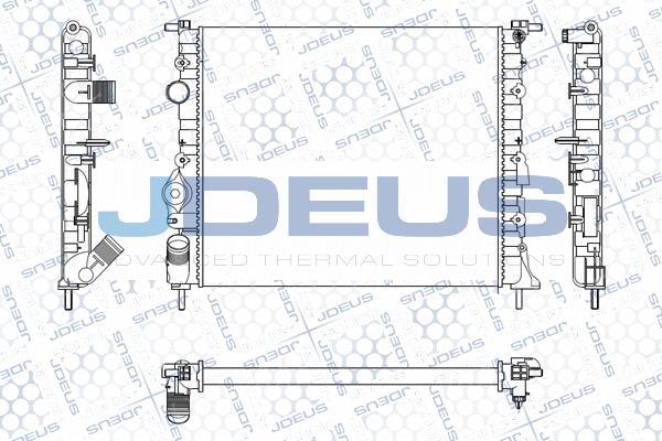 Jdeus M-0230550 - Радіатор, охолодження двигуна autozip.com.ua