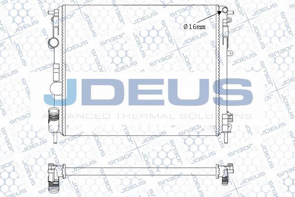 Jdeus M-0230660 - Радіатор, охолодження двигуна autozip.com.ua