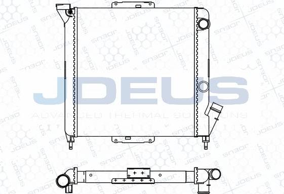 Jdeus M-0230061 - Радіатор, охолодження двигуна autozip.com.ua