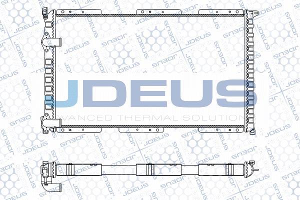 Jdeus M-023018A - Радіатор, охолодження двигуна autozip.com.ua