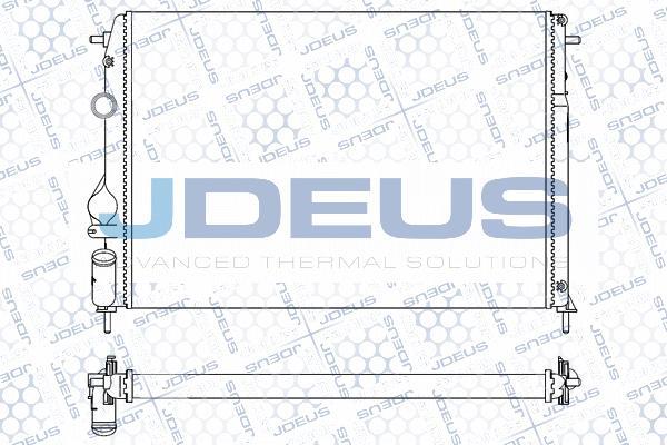 Jdeus M-0230830 - Радіатор, охолодження двигуна autozip.com.ua