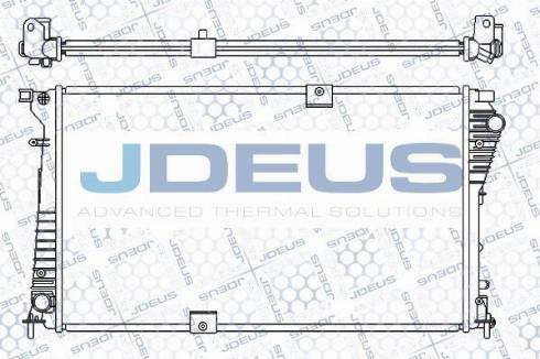 Jdeus M-0230390 - Радіатор, охолодження двигуна autozip.com.ua