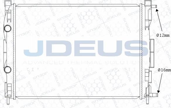 Jdeus M-0230720 - Радіатор, охолодження двигуна autozip.com.ua