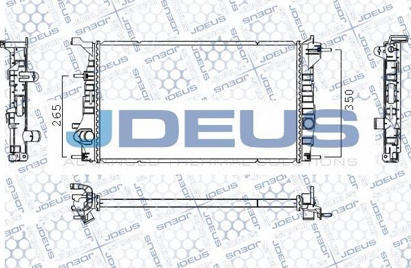 Jdeus M-0231420 - Радіатор, охолодження двигуна autozip.com.ua