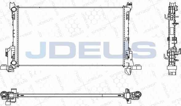 Jdeus M-0231140 - Радіатор, охолодження двигуна autozip.com.ua