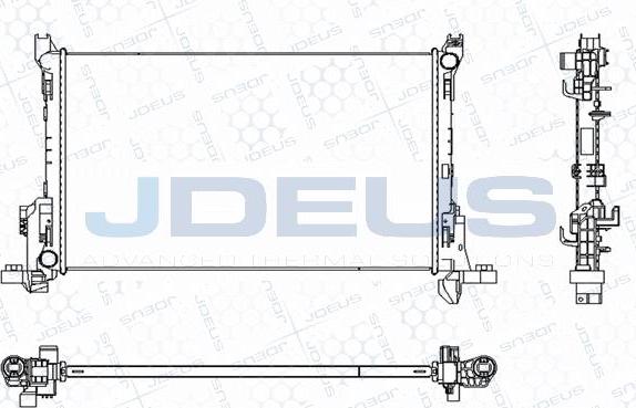 Jdeus M-0231150 - Радіатор, охолодження двигуна autozip.com.ua