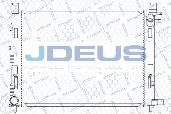 Jdeus M-0231100 - Радіатор, охолодження двигуна autozip.com.ua