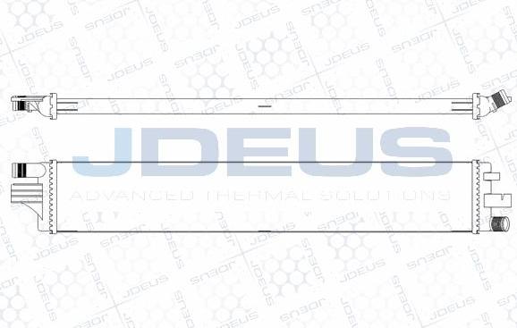 Jdeus M-023111X - Низькотемпературний охолоджувач, інтеркулер autozip.com.ua