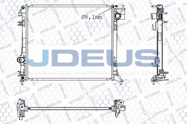 Jdeus M-023118A - Радіатор, охолодження двигуна autozip.com.ua