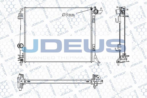 Jdeus M-0231350 - Радіатор, охолодження двигуна autozip.com.ua