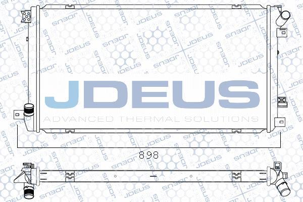 Jdeus M-0231290 - Радіатор, охолодження двигуна autozip.com.ua