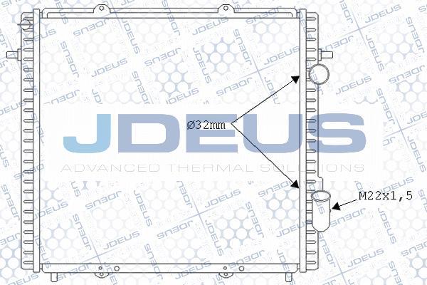 Jdeus M-0231270 - Радіатор, охолодження двигуна autozip.com.ua