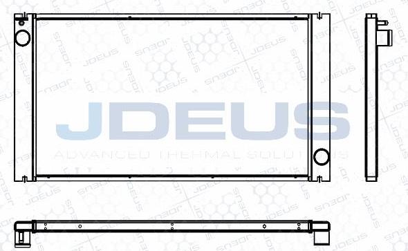 Jdeus M-0700030 - Радіатор, охолодження двигуна autozip.com.ua
