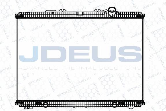 Jdeus M-1080100 - Радіатор, охолодження двигуна autozip.com.ua