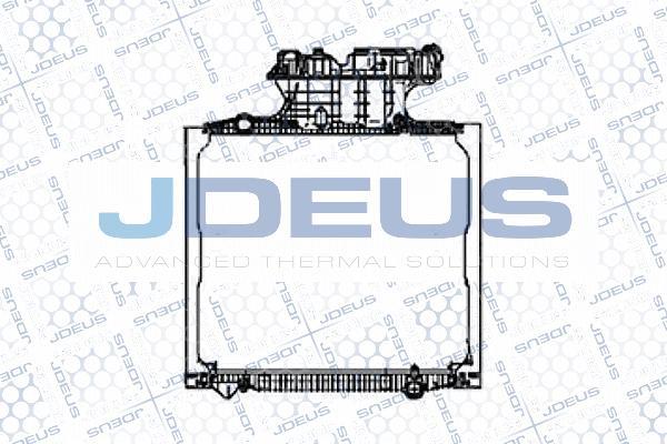 Jdeus M-115009A - Радіатор, охолодження двигуна autozip.com.ua