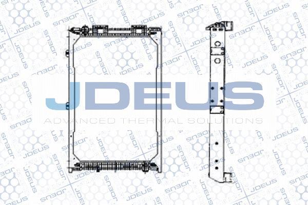 Jdeus M-115008A - Радіатор, охолодження двигуна autozip.com.ua