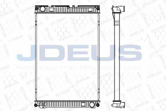 Jdeus M-1150160 - Радіатор, охолодження двигуна autozip.com.ua