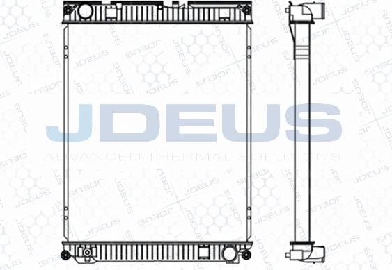 Jdeus M-1150130 - Радіатор, охолодження двигуна autozip.com.ua
