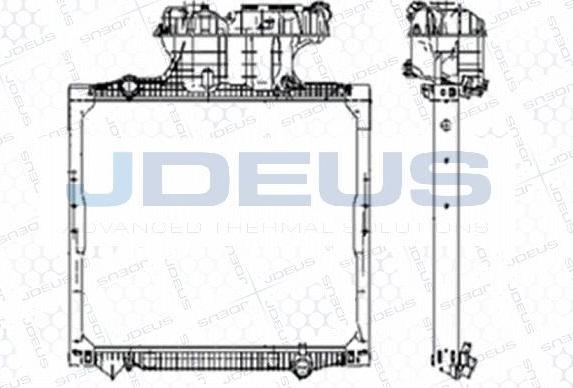 Jdeus M-1150120 - Радіатор, охолодження двигуна autozip.com.ua