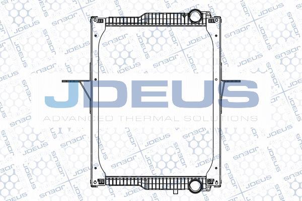 Jdeus M-1230090 - Радіатор, охолодження двигуна autozip.com.ua