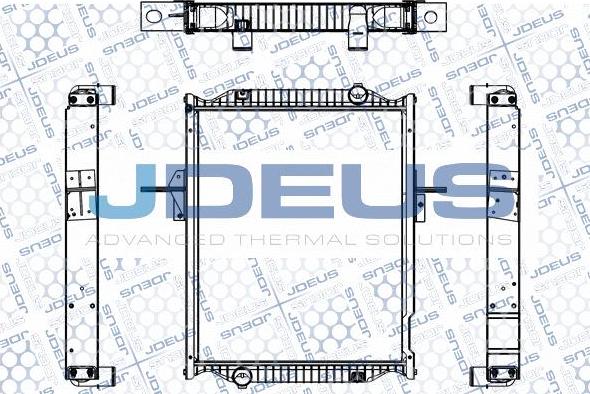 Jdeus M-1231330 - Радіатор, охолодження двигуна autozip.com.ua