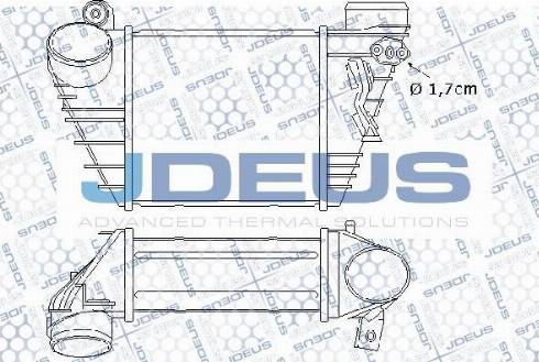 Jdeus M-8010190 - Интеркулер autozip.com.ua