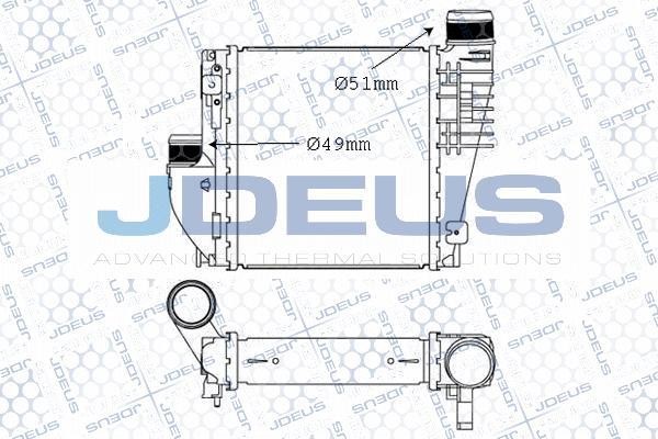 Jdeus M-821046A - Интеркулер autozip.com.ua