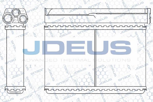 Jdeus M-205045A - Теплообмінник, опалення салону autozip.com.ua