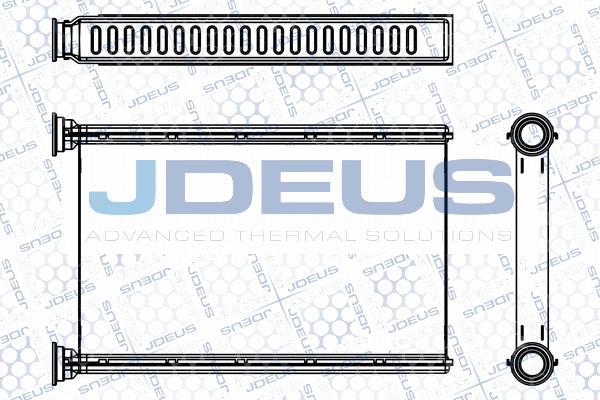 Jdeus M-2050680 - Теплообмінник, опалення салону autozip.com.ua
