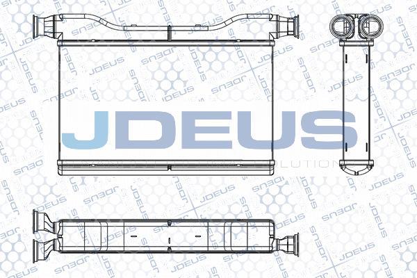 Jdeus M-2050860 - Теплообмінник, опалення салону autozip.com.ua