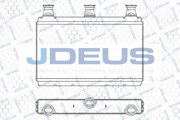 Jdeus M-2050230 - Теплообмінник, опалення салону autozip.com.ua