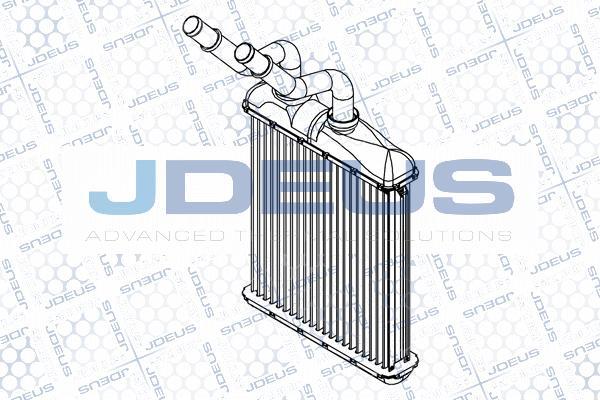 Jdeus M-200007A - Теплообмінник, опалення салону autozip.com.ua