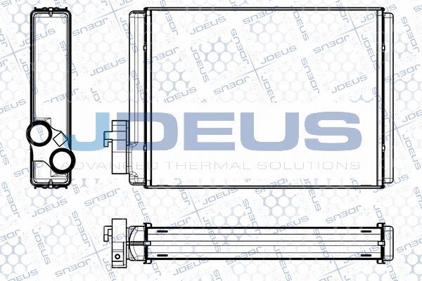 Jdeus M-2010430 - Теплообмінник, опалення салону autozip.com.ua