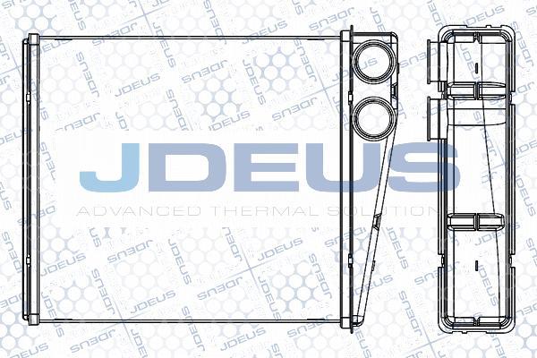 Jdeus M-201003A - Теплообмінник, опалення салону autozip.com.ua