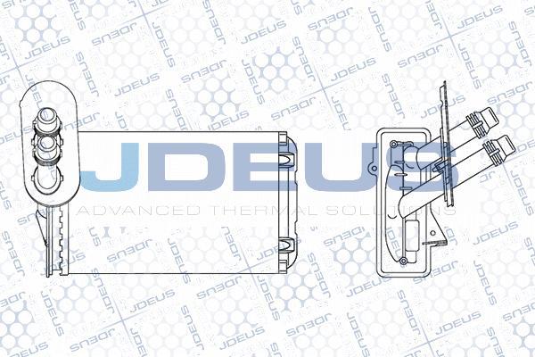 Jdeus M-2010190 - Теплообмінник, опалення салону autozip.com.ua